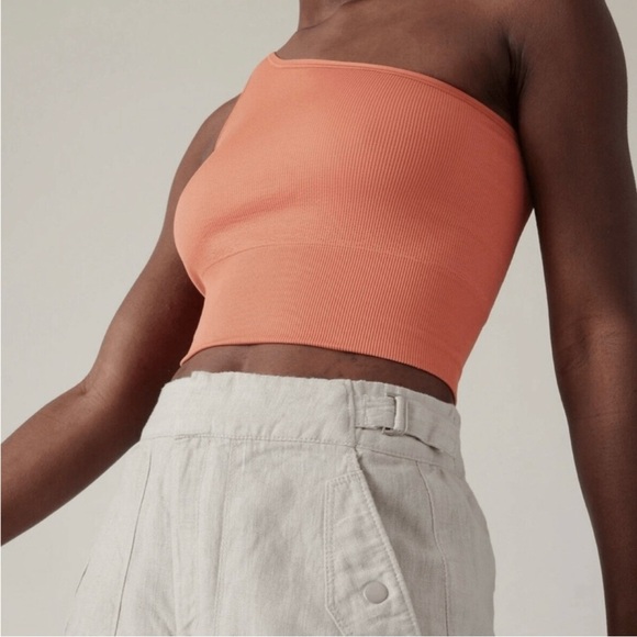 Athleta Voyager 100% Linen Tapered Ankle Pants in Natural Beige Women’s 18 $109 - Picture 3 of 7